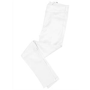 NEW BIANCO women's flat front coated pants in white
